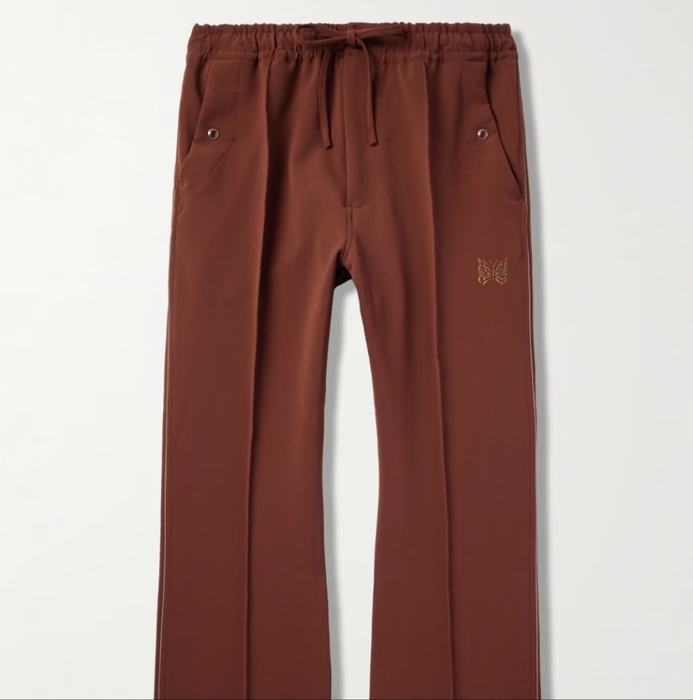 Needles Brown Joggers with Elastic Waistband and Soft Fabric